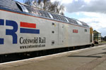 Cotswold Rail's 47 316 "Cam Peak" stands at Dereham